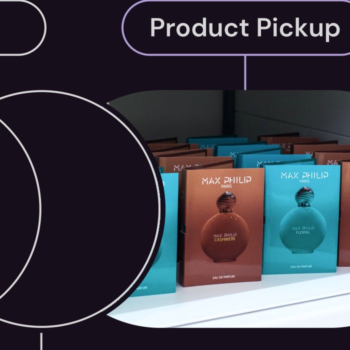 Resident picking up sample from Luxer locker